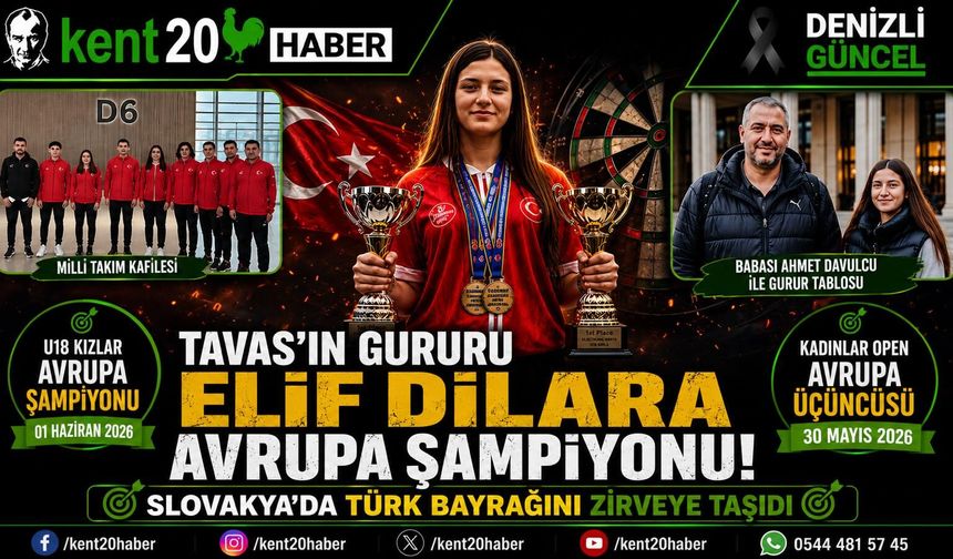 TAVAS’IN GURURU ELİF DİLARA AVRUPA ŞAMPİYONU!