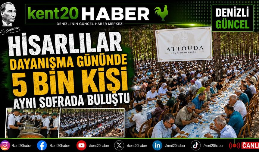 Hisarlılar Dayanışma Gününde 5 Bin Kişi Aynı Sofrada Buluştu