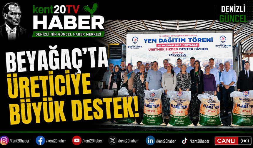 Beyağaç'ta Üreticiye Büyük Destek!