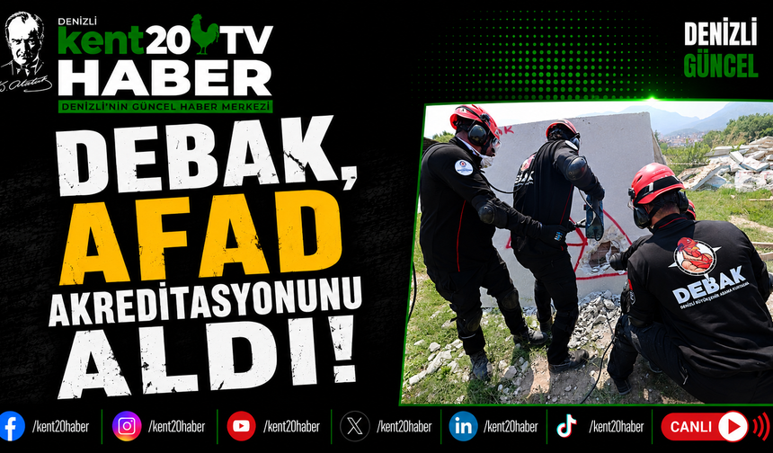 DEBAK, AFAD Akreditasyonunu Aldı!