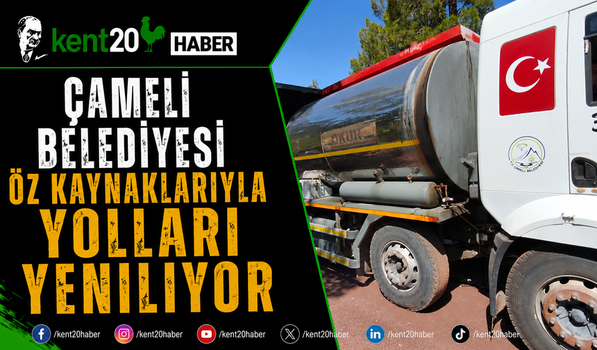 Çameli Belediyesi Öz Kaynaklarıyla Yolları Yeniliyor