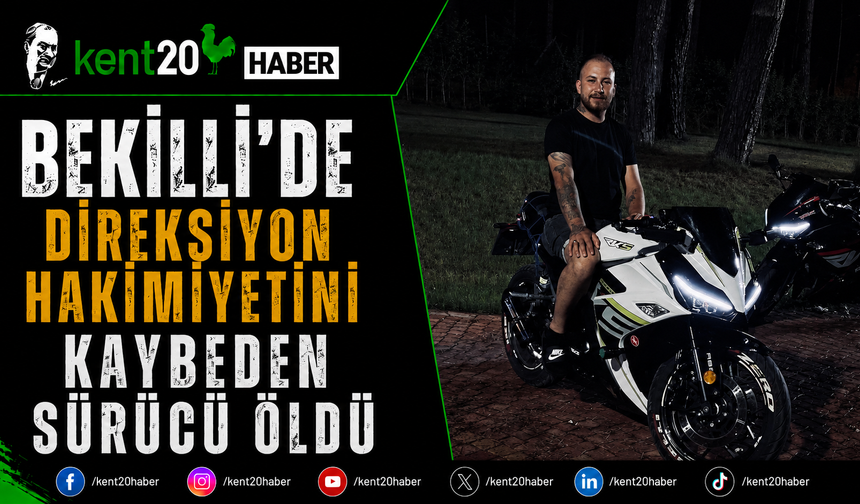 Bekilli'de Direksiyon Hakimiyetini Kaybeden Sürücü Öldü