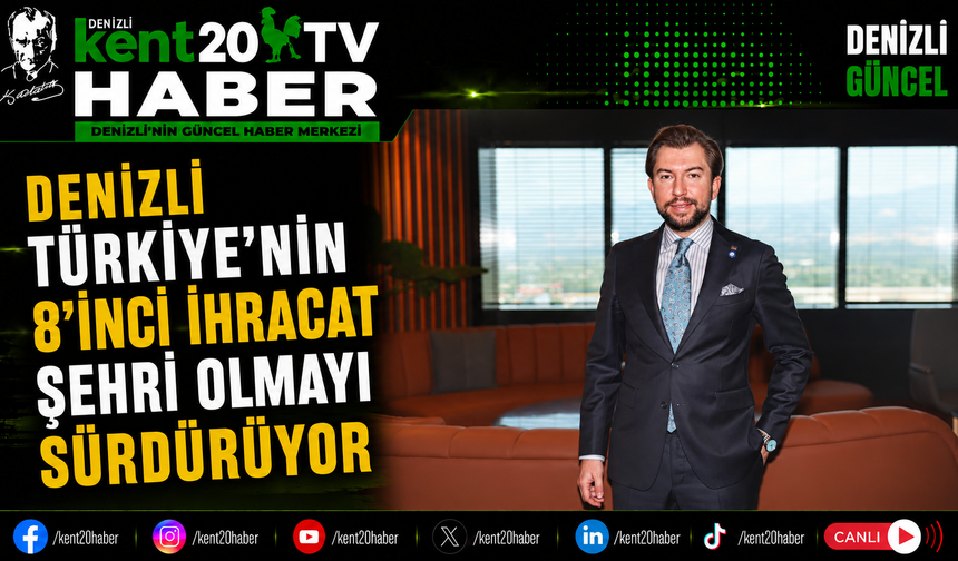 Denizli Türkiye'nin 8'inci İhracat Şehri Olmayı Sürdürüyor