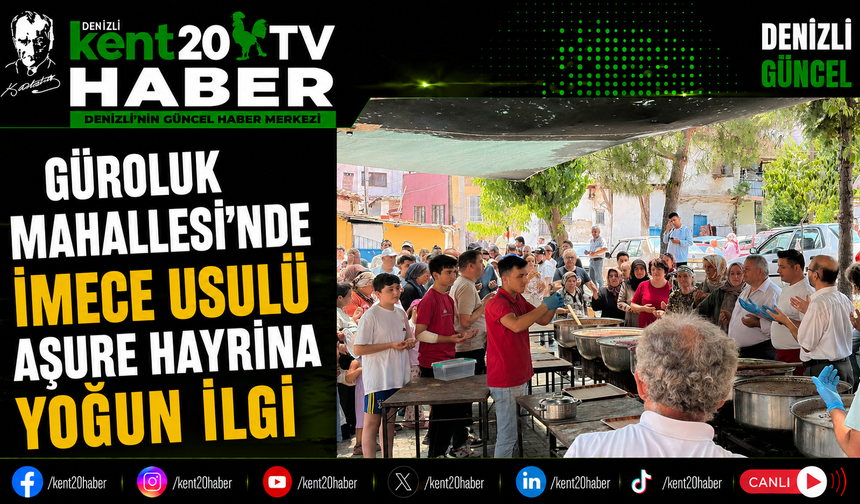 Güroluk Mahallesi'nde İmece Usulü Aşure Hayrına Yoğun İlgi