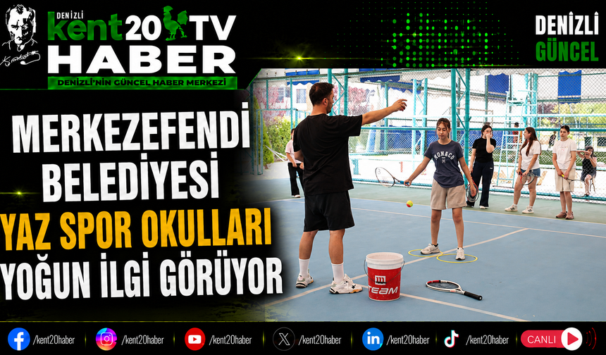 Merkezefendi Belediyesi Yaz Spor Okulları Yoğun İlgi Görüyor