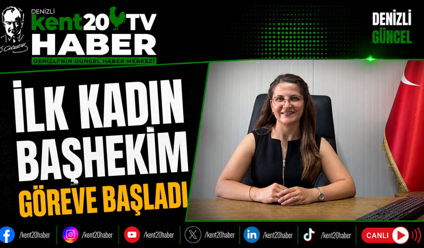 İlk Kadın Başhekim Göreve Başladı