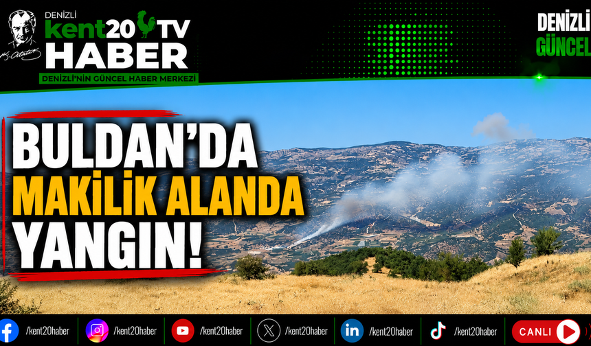 Buldan'da Makilik Alanda Yangın!