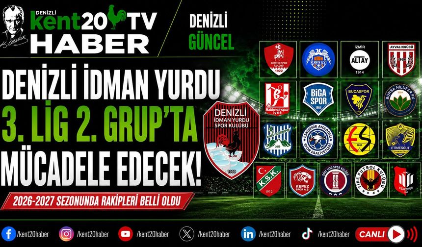 DENİZLİ İDMAN YURDU’NUN RAKİPLERİ BELLİ OLDU