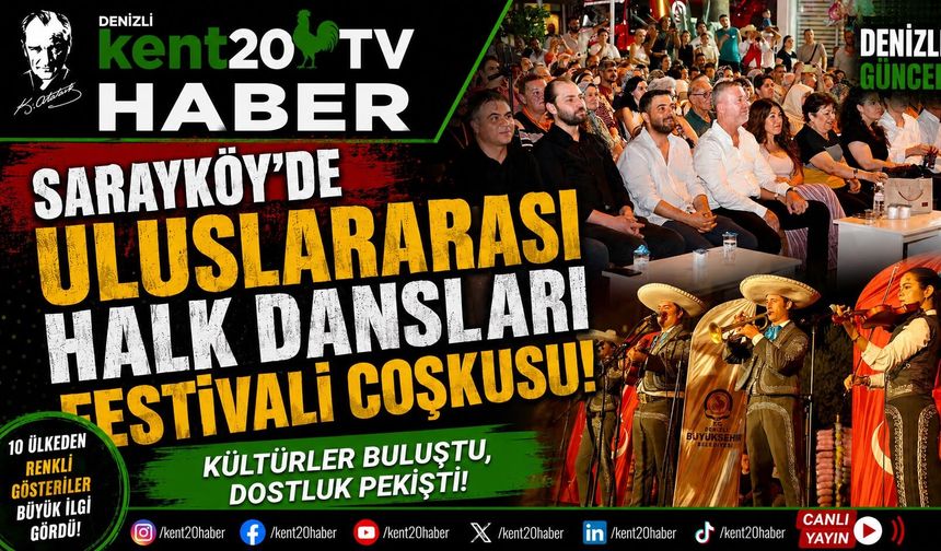 Sarayköy’de Uluslararası Halk Dansları Festivali Coşkusu