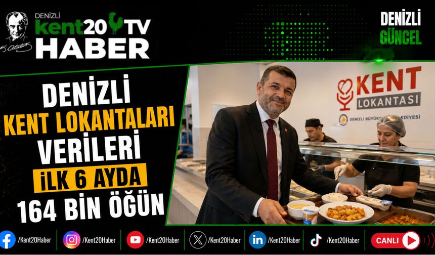 Denizli Kent Lokantaları Verileri İlk 6 Ayda 164 Bin Öğün