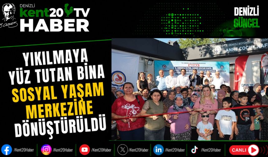 Yıkılmaya Yüz Tutan Bina Sosyal Yaşam Merkezine Dönüştürüldü
