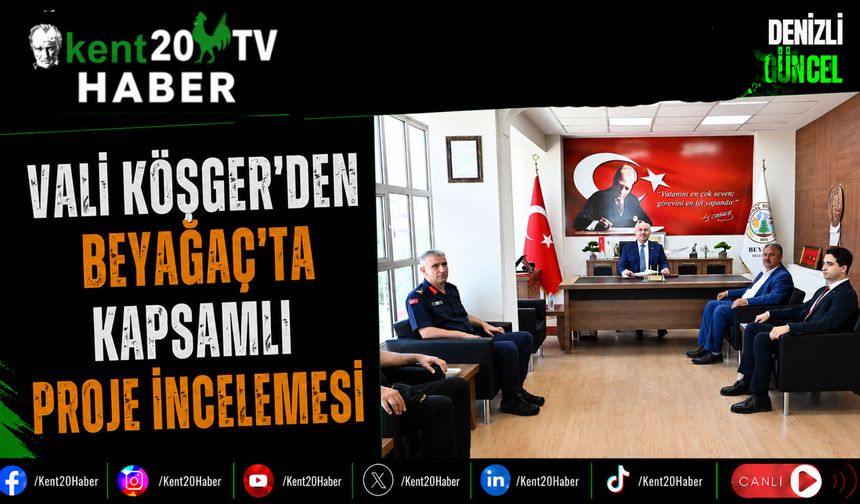 Vali Köşger’den Beyağaç'ta Kapsamlı Proje İncelemesi