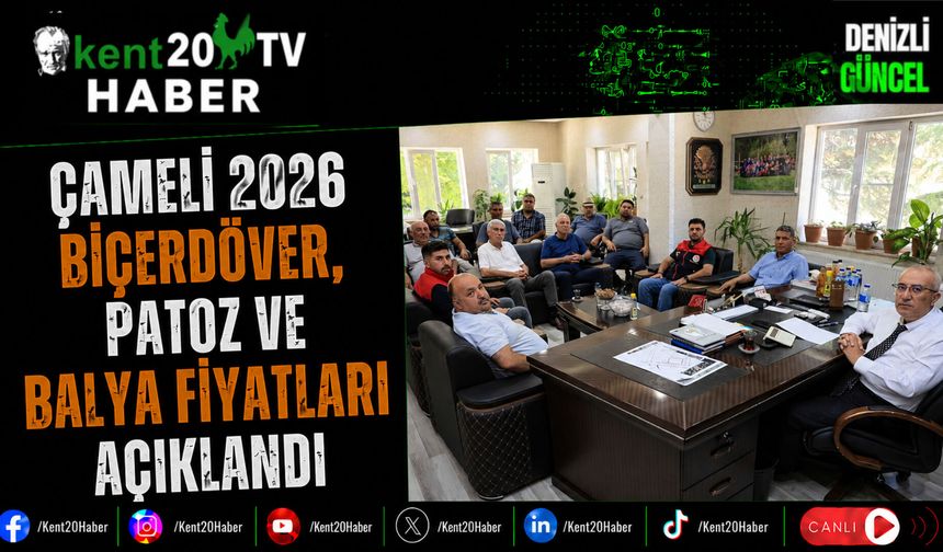Çameli 2026 Biçerdöver, Patoz ve Balya Fiyatları Açıklandı