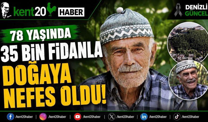 78 Yaşında 35 Bin Fidan Dikti, Mardin’i Yeşile Bürüdü