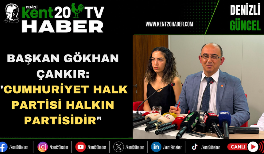 Başkan Gökhan Çankır: "Cumhuriyet Halk Partisi Halkın Partisidir"