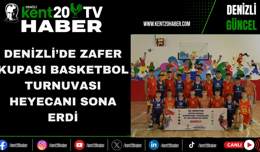 Denizli’de Zafer Kupası Basketbol Turnuvası Heyecanı Sona Erdi