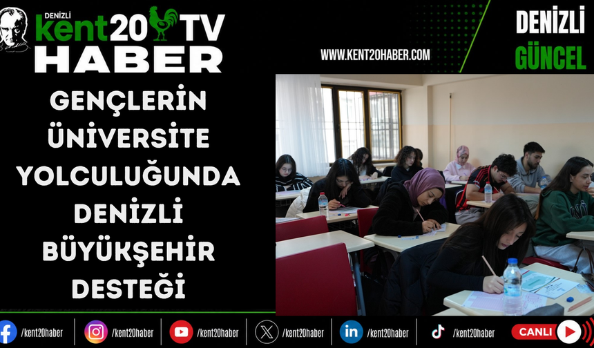 Gençlerin üniversite yolculuğunda Denizli Büyükşehir desteği
