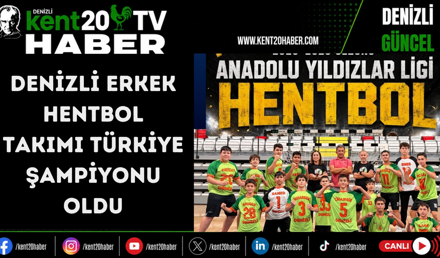 Denizli Erkek Hentbol Takımı Türkiye Şampiyonu Oldu