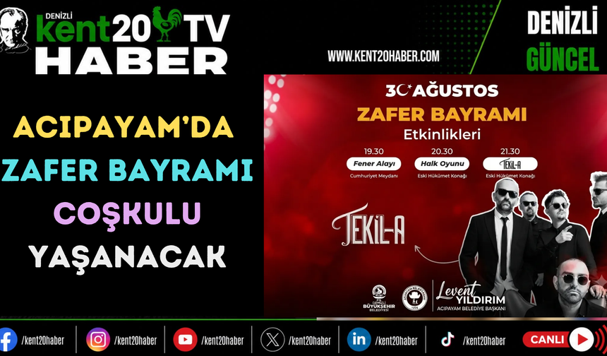 Acıpayam’da Zafer Bayramı coşkulu yaşanacak