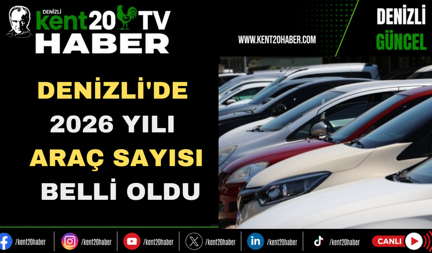 Denizli'de 2026 Yılı Araç Sayısı Belli Oldu