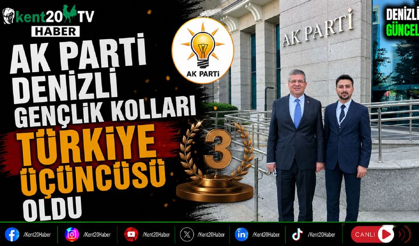 AK Parti Denizli Gençlik Kolları Türkiye Üçüncüsü Oldu
