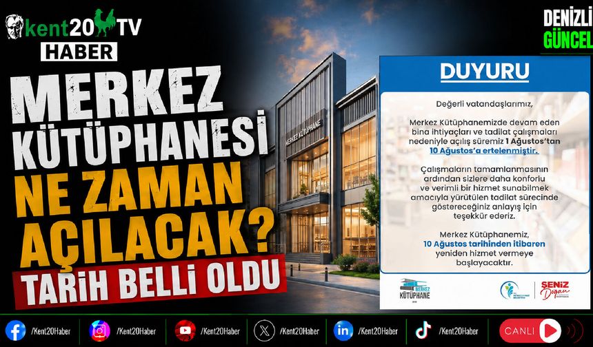 Merkez Kütüphanesi Ne Zaman Açılacak? Tarih Belli Oldu