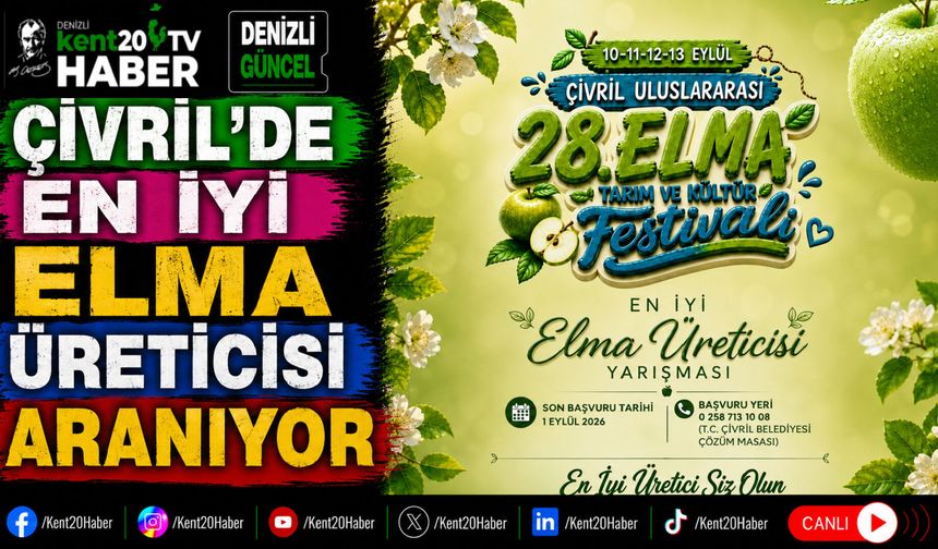 Çivril’de En İyi Elma Üreticisi Aranıyor