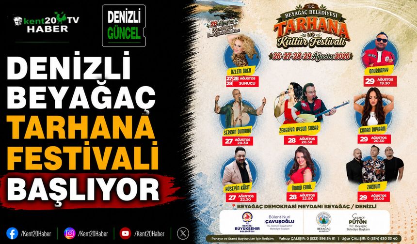 Denizli Beyağaç Tarhana Festivali Başlıyor