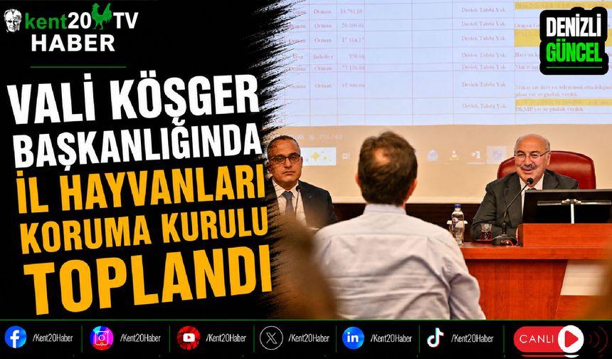 Vali Köşger Başkanlığında İl Hayvanları Koruma Kurulu Toplandı