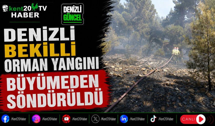 Denizli Bekilli Orman Yangını | Büyümeden Söndürüldü