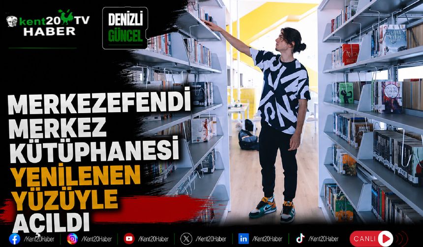Merkezefendi Merkez Kütüphanesi Yenilenen Yüzüyle Açıldı