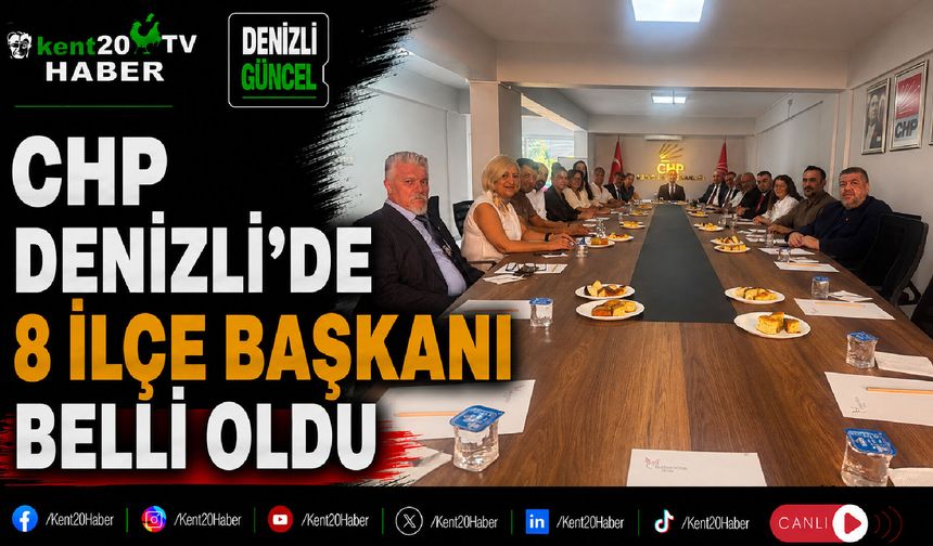 CHP Denizli'de 8 ilçe başkanı belli oldu