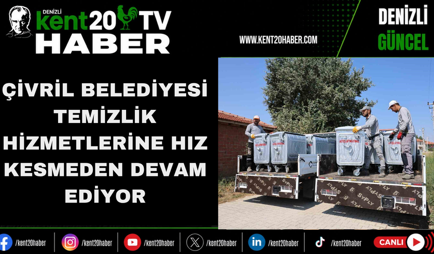 Çivril Belediyesi Temizlik Hizmetlerine Hız Kesmeden Devam Ediyor