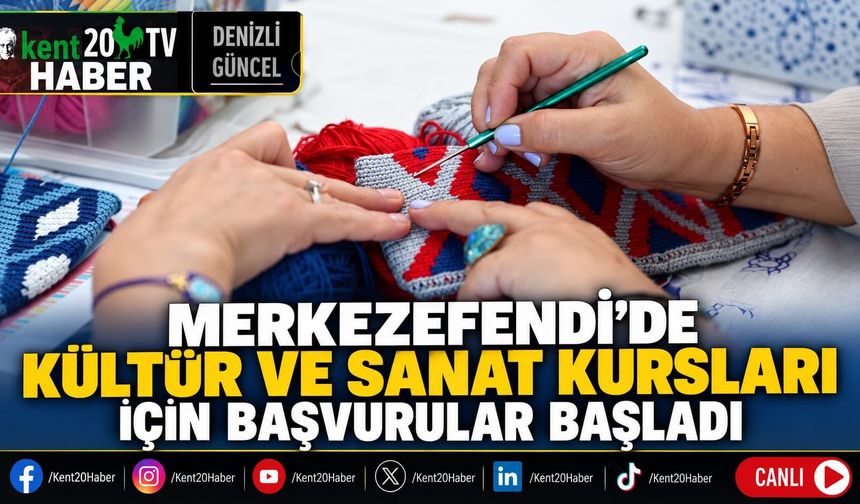 Merkezefendi’de Kültür ve Sanat Kursları İçin Başvurular Başladı