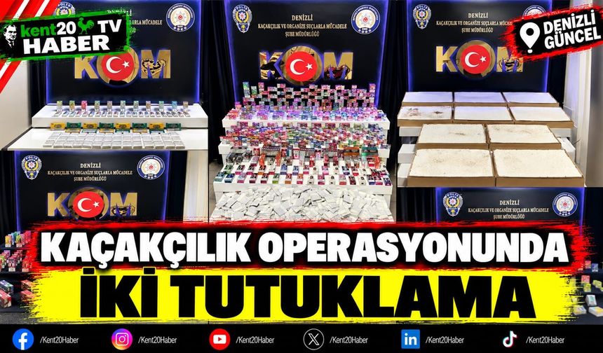 Kaçakçılık operasyonunda iki tutuklama