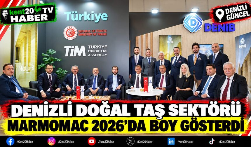 Denizli doğal taş sektörü Marmomac 2026'da boy gösterdi