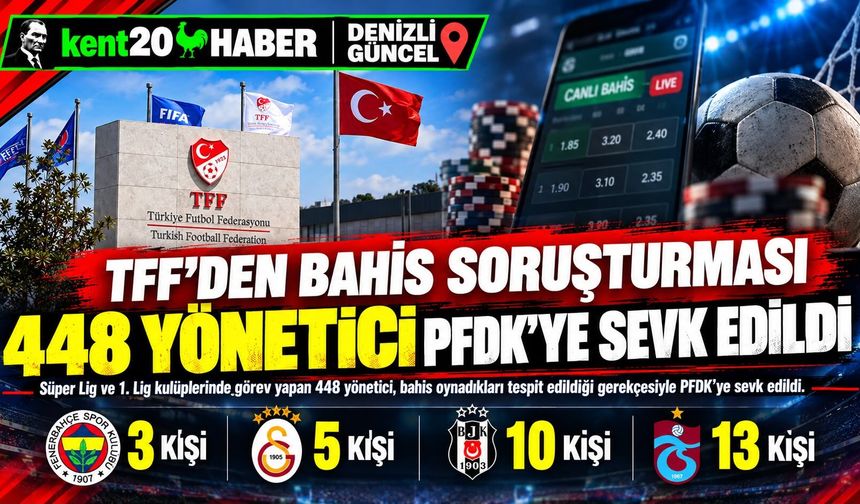 TÜRK FUTBOLUNDA BAHİS SORUŞTURMASI