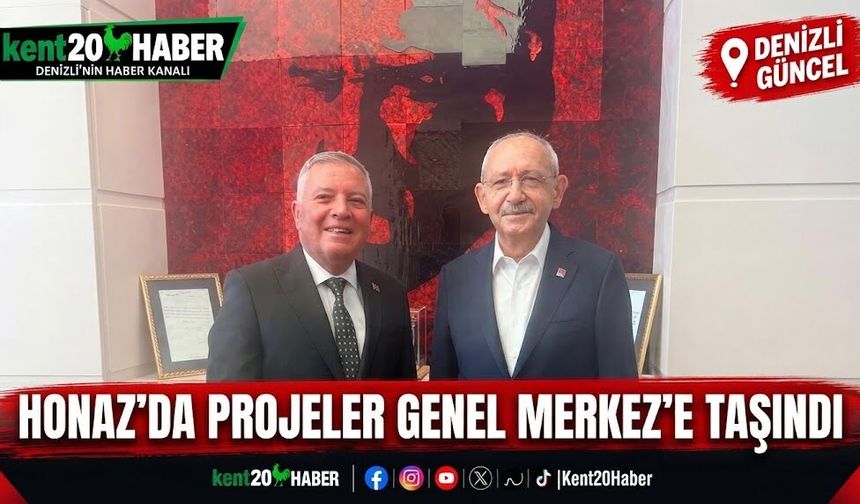Honaz'da Projeler Genel Merkez'e Taşındı