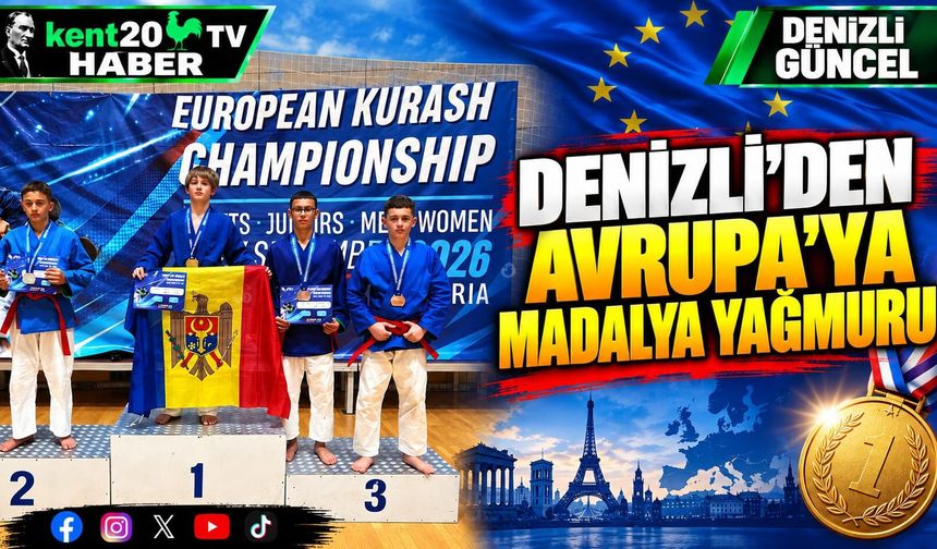 DENİZLİ’DEN AVRUPA’YA MADALYA YAĞMURU