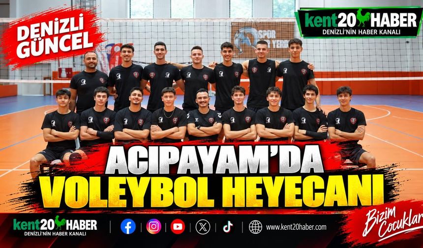 Acıpayam'da Voleybol Heyecanı