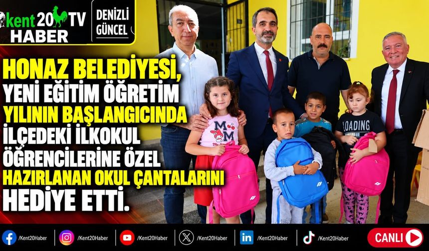 Honaz'da öğrencilere anlamlı eğitim desteği