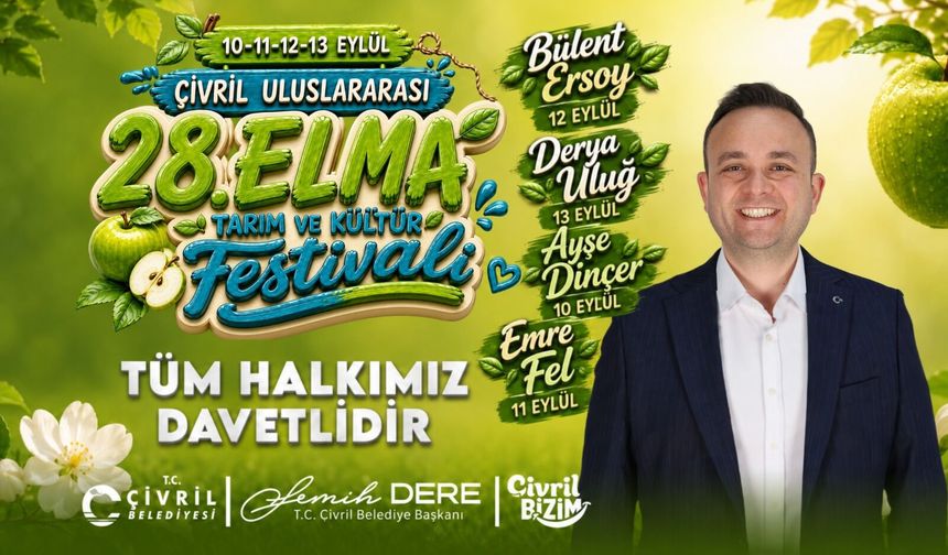 çivril belediyesi 28. elma tarım ve kültür festivali reklamı