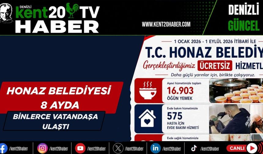 Honaz Belediyesi 8 ayda binlerce vatandaşa ulaştı