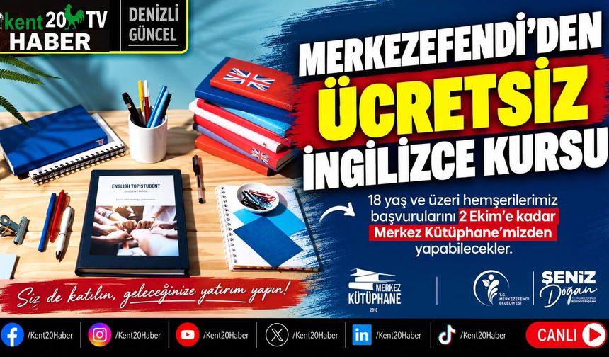 Merkezefendi’den ücretsiz İngilizce kursu