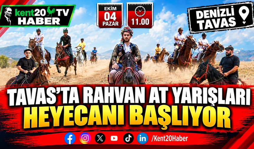Tavas'ta Rahvan At Yarışları Heyecanı Başlıyor