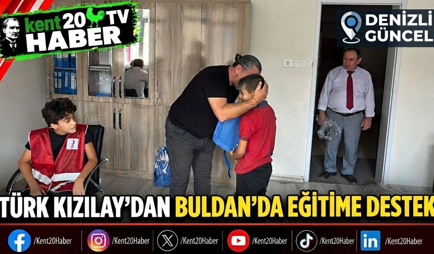 Türk Kızılay'dan Buldan'da Eğitime Destek