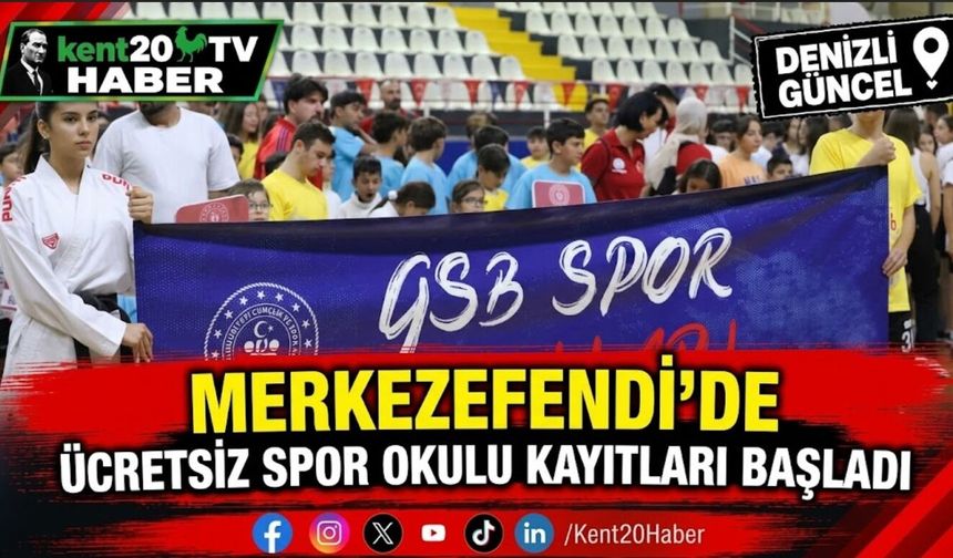 Merkezefendi’de ücretsiz spor okulu kayıtları başladı