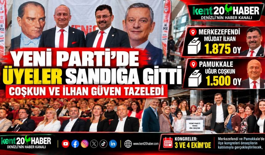 YENİ PARTİ’DE ÜYELER SANDIĞA GİTTİ