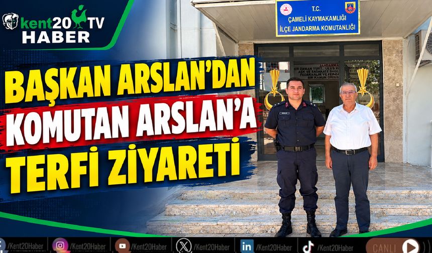 Başkan Arslan’dan Komutan Arslan’a terfi ziyareti
