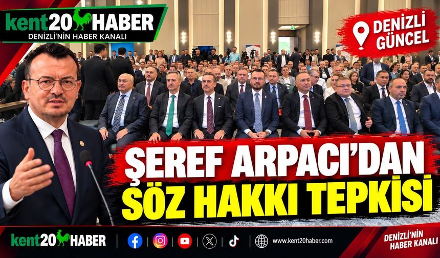 ARPACI’DAN SAVUNMA SANAYİİ BULUŞMASINDA “SÖZ HAKKI” TEPKİSİ